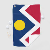 米国コロラド州デンバー州旗を持つゴルフタオル ゴルフタオル (インサイチュ)