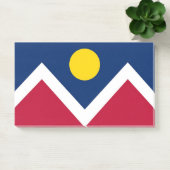 米国コロラド州デンバー州旗を持つノート ポストイット (オフィス)