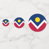 米国コロラド州デンバー州旗を持つ表紙吹雪 コンフェッティ (正面)
