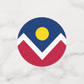 米国コロラド州デンバー州旗を持つ表紙吹雪 コンフェッティ (スモール正面)