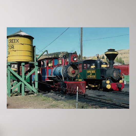 米国コロラド州ビクトル鉄道、Critpple Creek ポスター (正面)