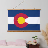 米国コロラド州旗を持つウォールタペストリー 吊り下げ型タペストリー (寝室)