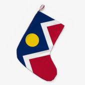 米国コロラド州旗を持つクリスマスストッキング スモールクリスマスストッキング (正面 (吊り時))