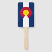 米国コロラド州旗を持つハンドファンのセット ハンドファン (裏面)