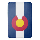 米国コロラド州旗を持つ大型バスマット バスマット (正面縦)