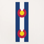 米国コロラド州旗を持つ愛国的なヨガマット ヨガマット (正面)