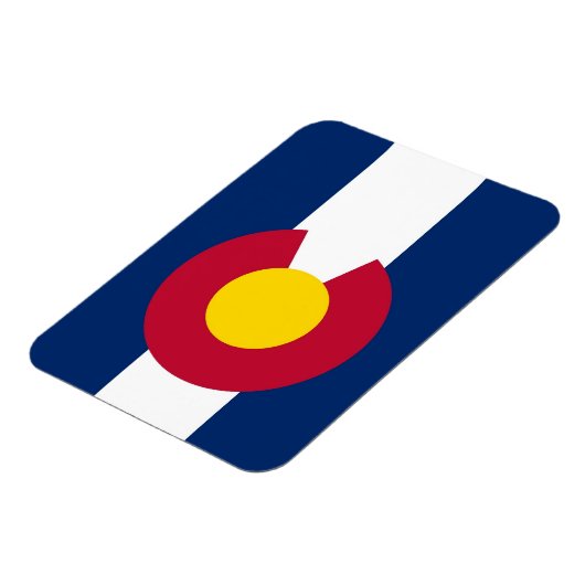 米国コロラド州旗を持つ愛国的な柔軟な磁石 マグネット (左側)