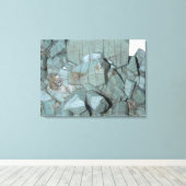 米国コロラド州Pike's Peakのマイクロクリン結晶 キャンバスプリント (インサイチュ (ウッドフロア))