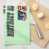 米国コロンビア州ワシントン市 キッチンタオル (四つ折り)