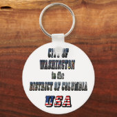 米国コロンビア州ワシントン市 キーホルダー (正面)