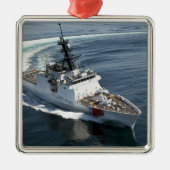 米国コーストガードカッターウェイッシュ2 メタルオーナメント (正面)