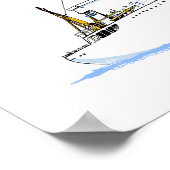 米国コーストガードカッターマッキノー(W-83)早期 ポスター (角)