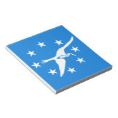 米国コーパスクリスティシティ州旗を持つメモ帳 ノートパッド (アングル)