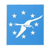 米国コーパスクリスティシティ州旗を持つメモ帳 ノートパッド (正面)