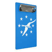 米国コーパスクリスティ州旗を持つミニクリップボード ミニクリップボード (アングル)