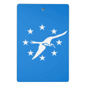 米国コーパスクリスティ州旗を持つミニクリップボード ミニクリップボード (裏面)