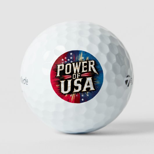 米国ゴルフボールのパワー – Patriotic American ゴルフボール (正面)