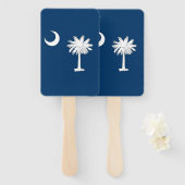 米国サウスカロライナ州旗とハンドファンのセット ハンドファン (正面&裏面)