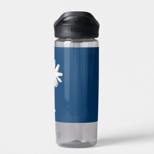 米国サウスカロライナ州旗を持つウォーターボトル ウォーターボトル (背面)