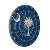 米国サウスカロライナ州旗を持つダーツボード ダーツボード (正面左)