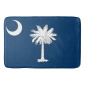 米国サウスカロライナ州旗を持つ大きなバスマット バスマット (正面)