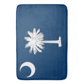 米国サウスカロライナ州旗を持つ大きなバスマット バスマット (正面縦)