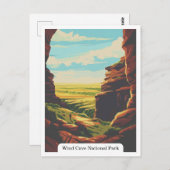 米国サウスダコタ州ウィンドケーブ国立公園 ポストカード (正面/裏面)
