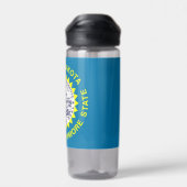 米国サウスダコタ州旗を持つウォーターボトル ウォーターボトル (背面)