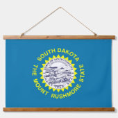 米国サウスダコタ州旗を持つウォールタペストリー 吊り下げ型タペストリー (正面)