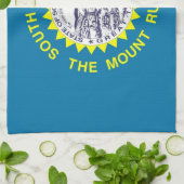 米国サウスダコタ州旗を持つキッチンタオル キッチンタオル (折り畳み)