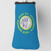 米国サウスダコタ州旗を持つゴルフパターカバー ゴルフヘッドカバー (回転90)