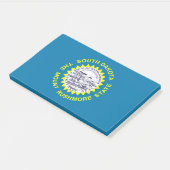 米国サウスダコタ州旗を持つノート ポストイット (アングル)