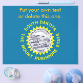 米国サウスダコタ州旗を持つフライヤー チラシ (シングル)