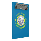 米国サウスダコタ州旗を持つミニクリップボード ミニクリップボード (アングル)