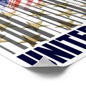 米国サッカーのアフリカのスターとストライプ ポスター (角)
