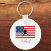 米国サッカーサッカー代表USMNT キーホルダー (正面)