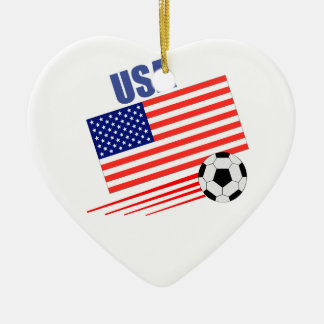 米国サッカーチーム セラミックオーナメント