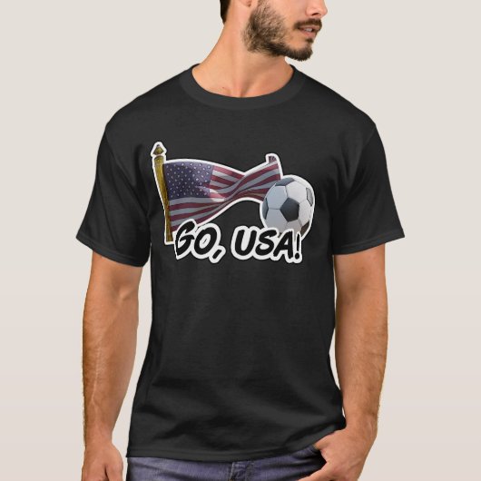 米国サッカーファン囲碁 Tシャツ (正面)