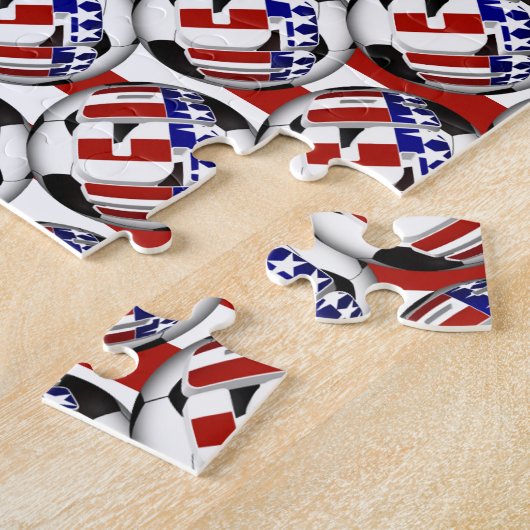 米国サッカーボール ジグソーパズル (側面)