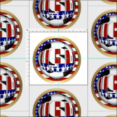 米国サッカーボール ファブリック (タイル)