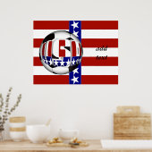 米国サッカーボール ポスター (キッチン)