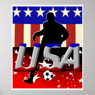 米国サッカーポスター ポスター