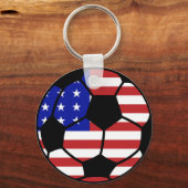 米国サッカー米国国旗 キーホルダー (裏面)