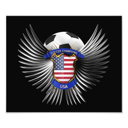 米国サッカー選手権 フォトプリント            (正面)