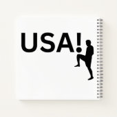 米国サッカー選手 ノートブック (裏面)