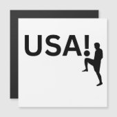 米国サッカー選手 マグネット招待状 (正面/裏面)