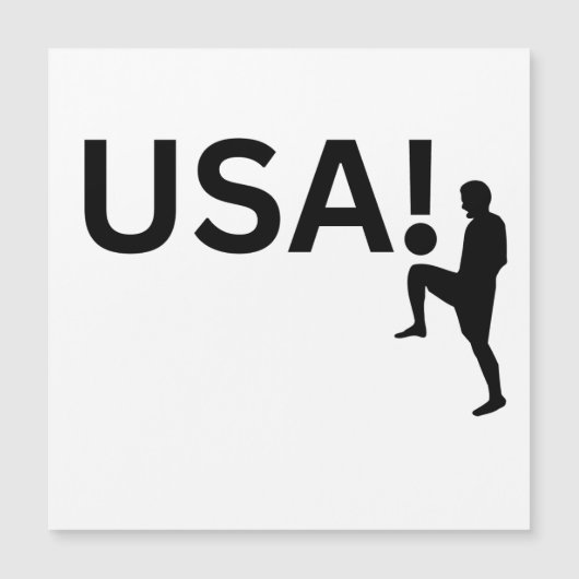 米国サッカー選手 マグネット招待状 (正面)