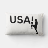 米国サッカー選手 ランバークッション (裏面)