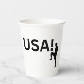 米国サッカー選手 紙コップ (正面)