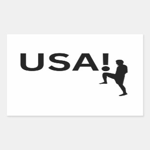 米国サッカー選手 長方形シール